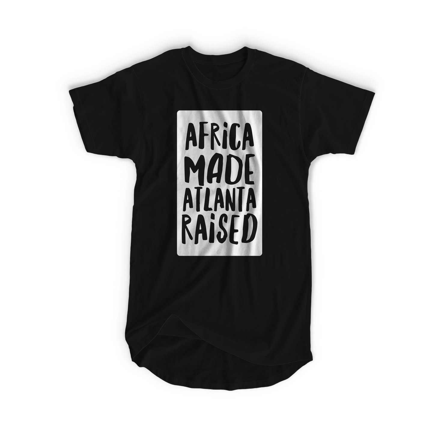 Africa Made Atlanta Raised Crew (BLACK) Tee