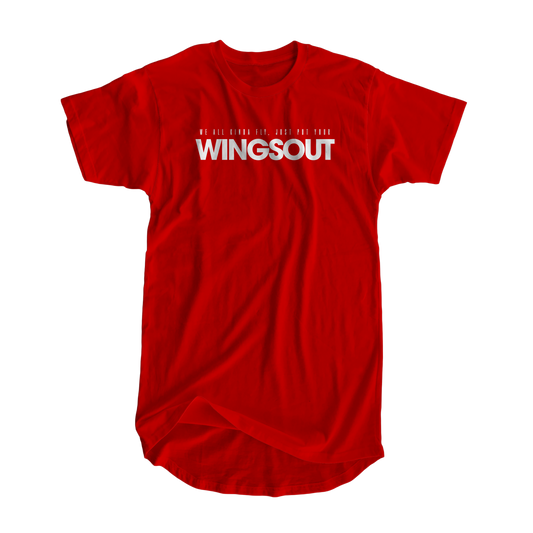 Wings Out Signature Crew (RED) Tee - Wings Out